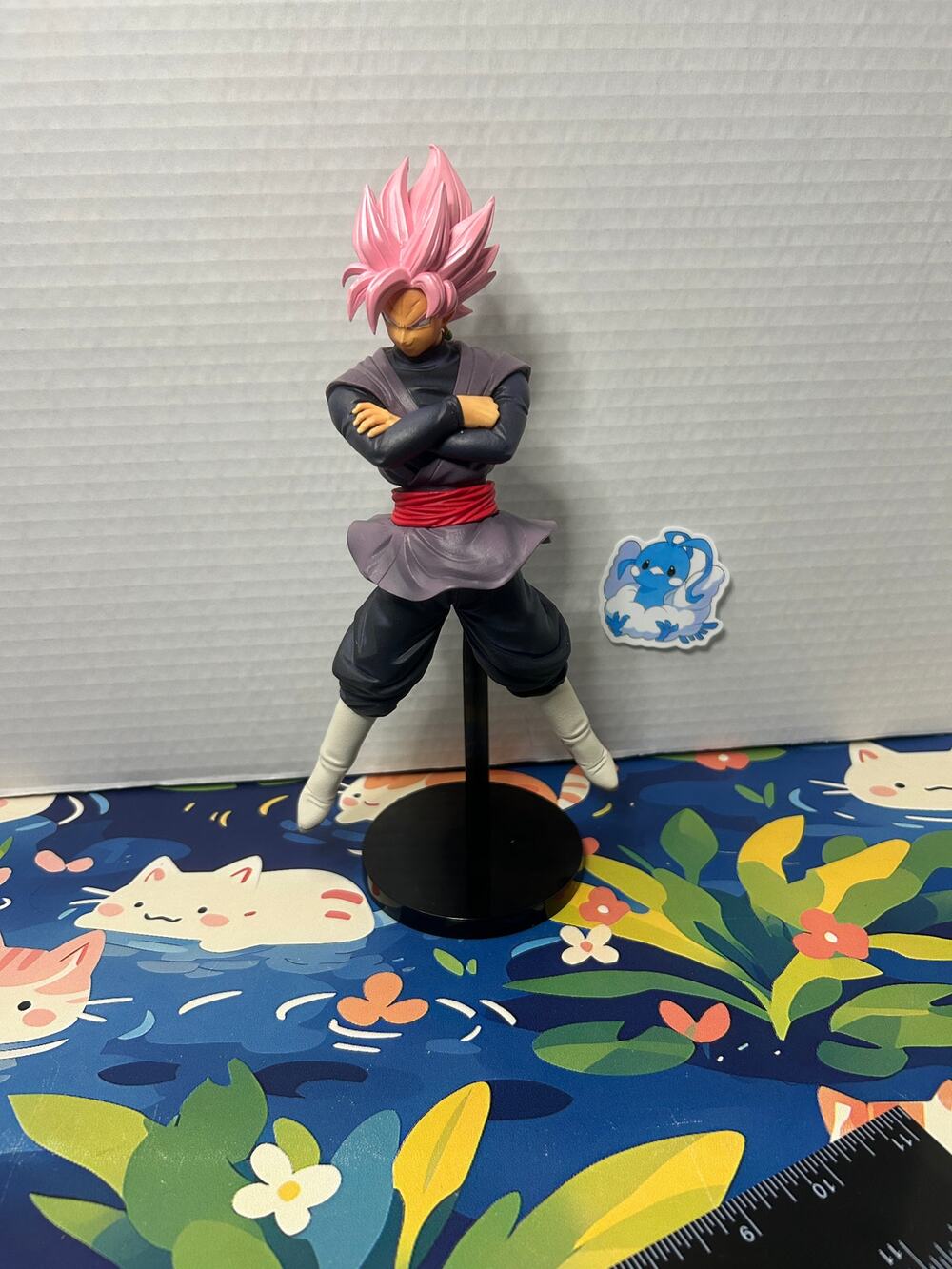 Dragonball Super Saiyan Black Goku Rose figure Banpresto Pink Hair